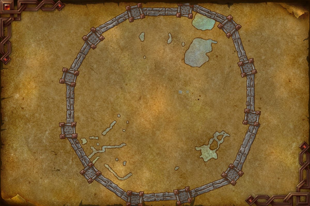 Undermine zone map