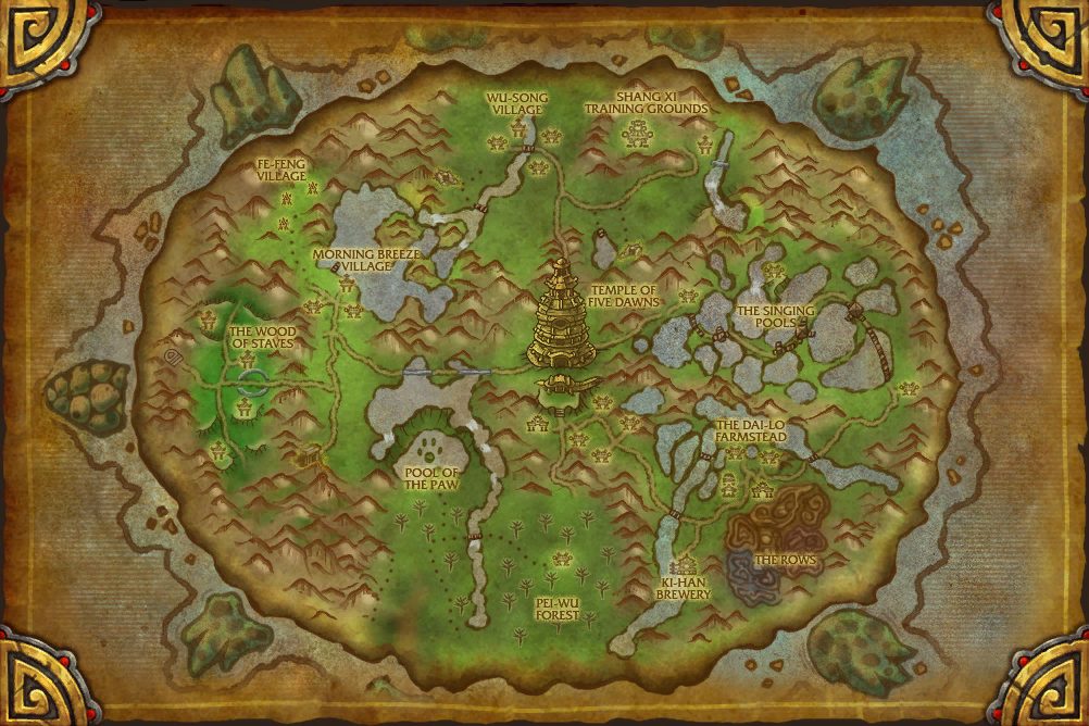 The Wandering Isle map showing Fa Feng Feast