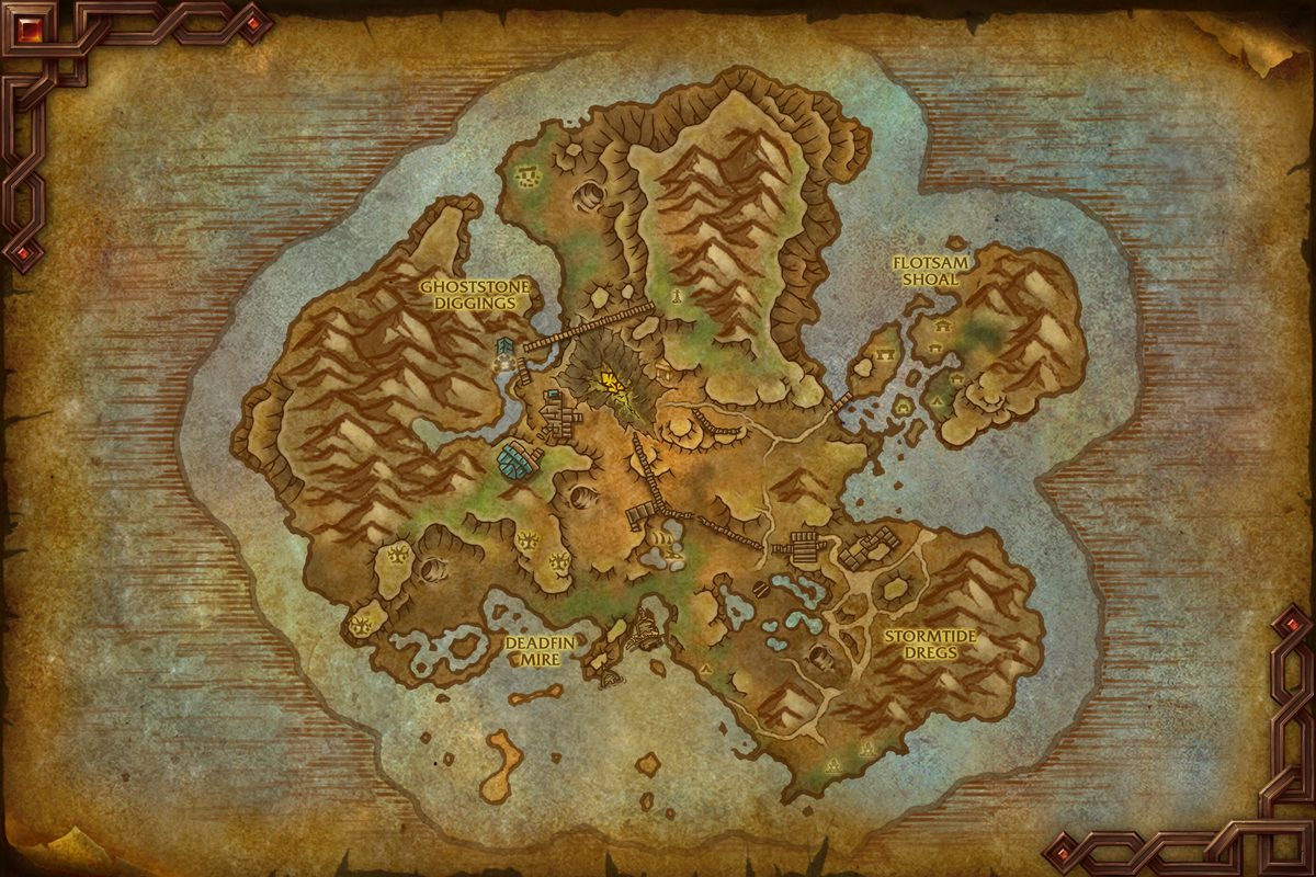 Siren Isle zone map