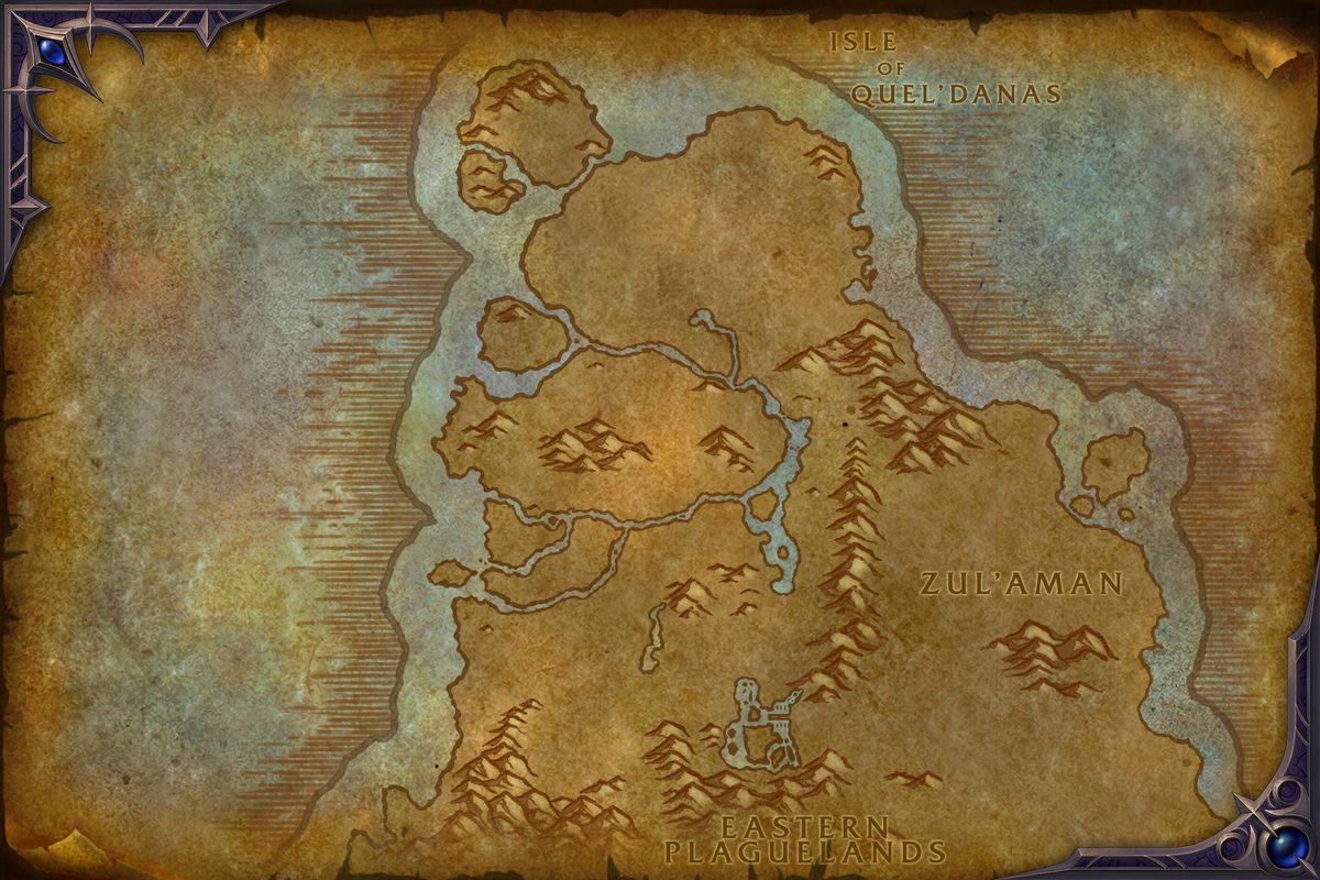 Eversong Woods zone map