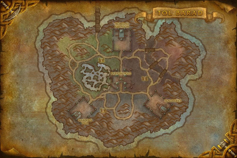 Tol Barad zone map