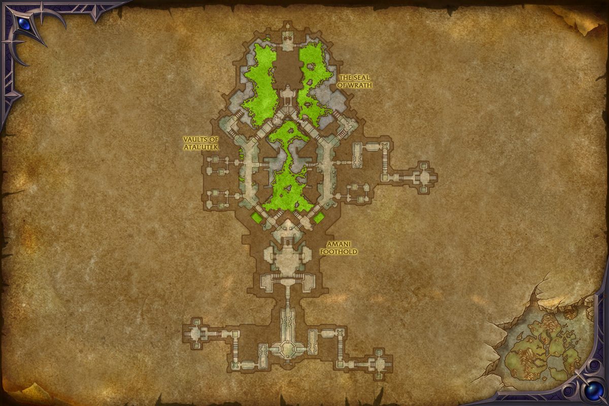 Vaults of Atal'Utek map showing where to go for A Balance Paid in Blood