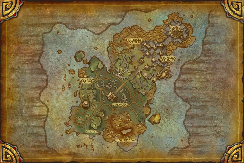 Isle of Thunder zone map