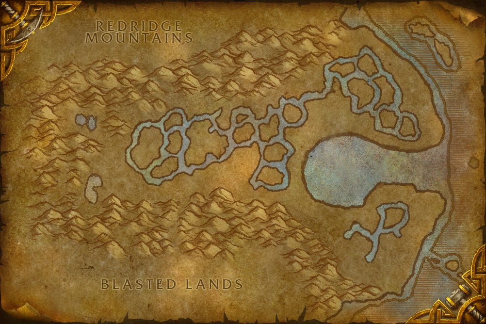 Swamp of Sorrows zone map