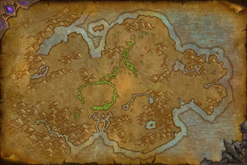 Tanaan Jungle zone map