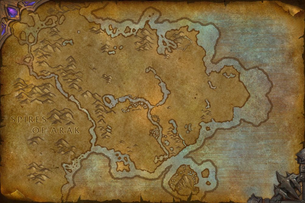 Shadowmoon Valley zone map