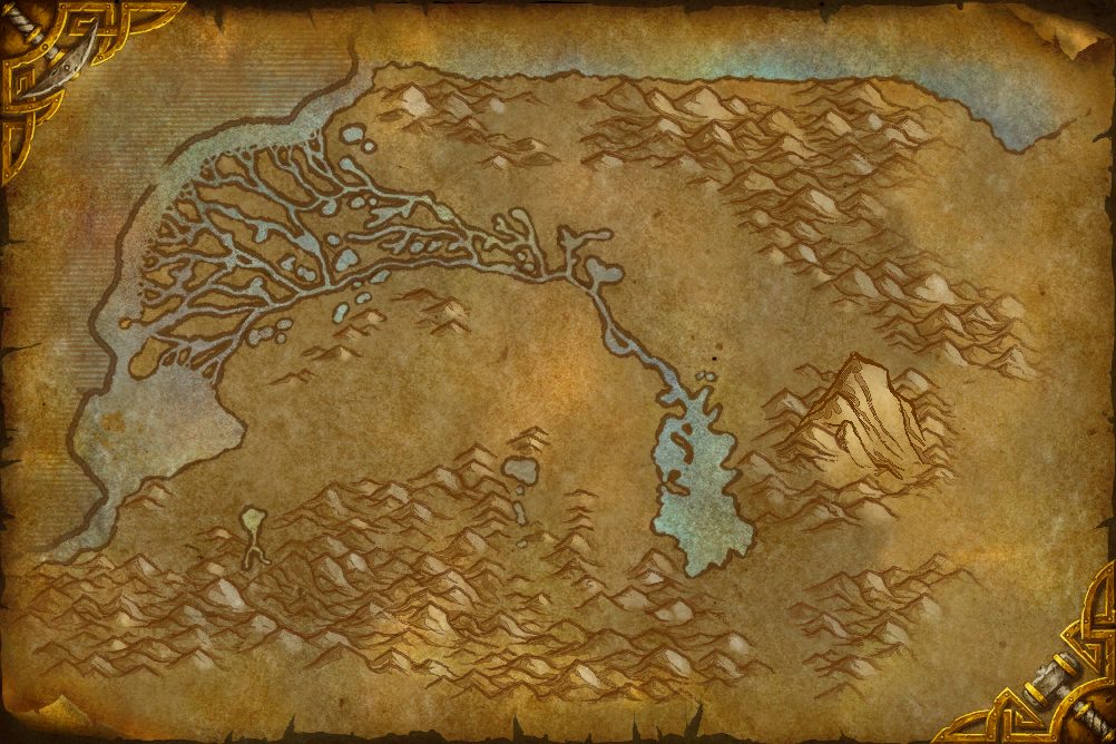 Wetlands zone map