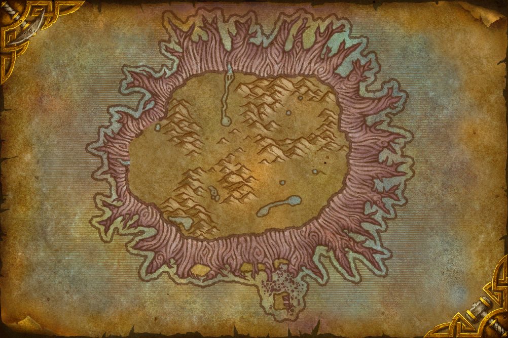 Teldrassil zone map