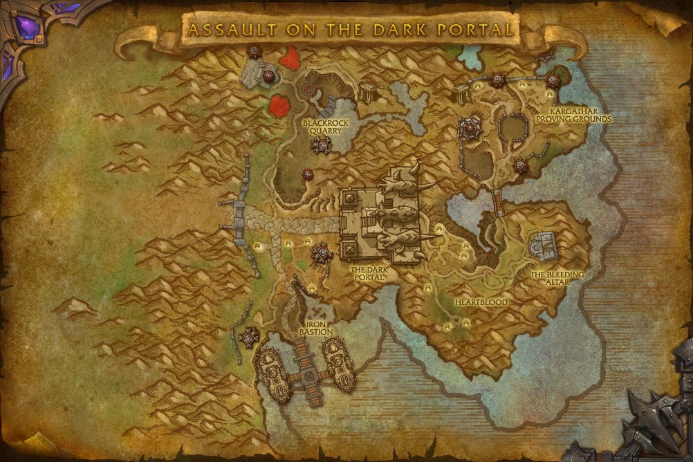 Tanaan Jungle zone map