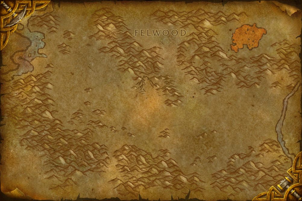 Ashenvale zone map