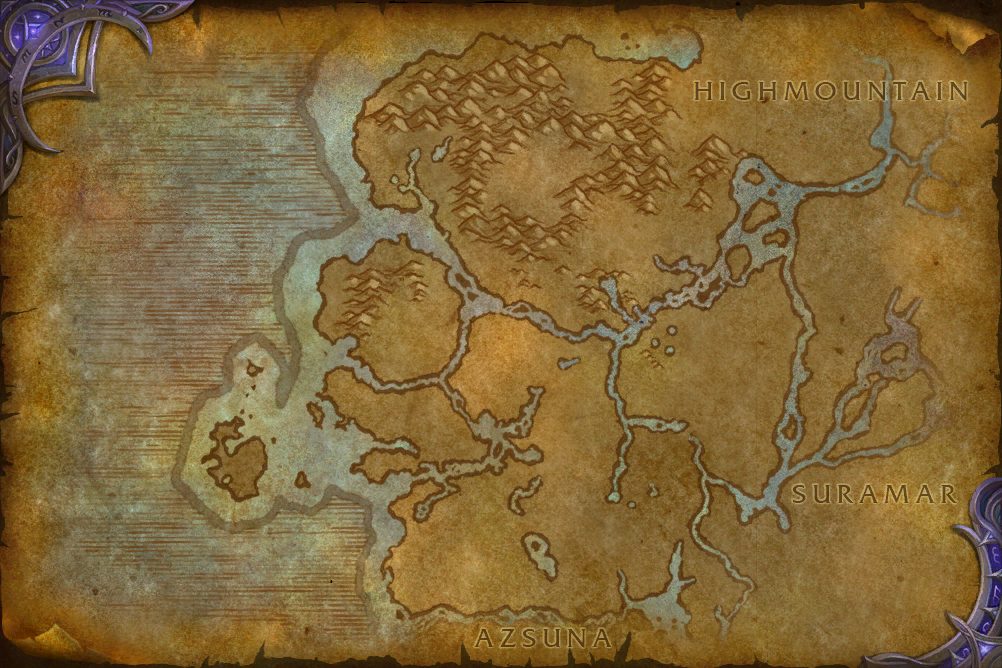 Val'sharah zone map