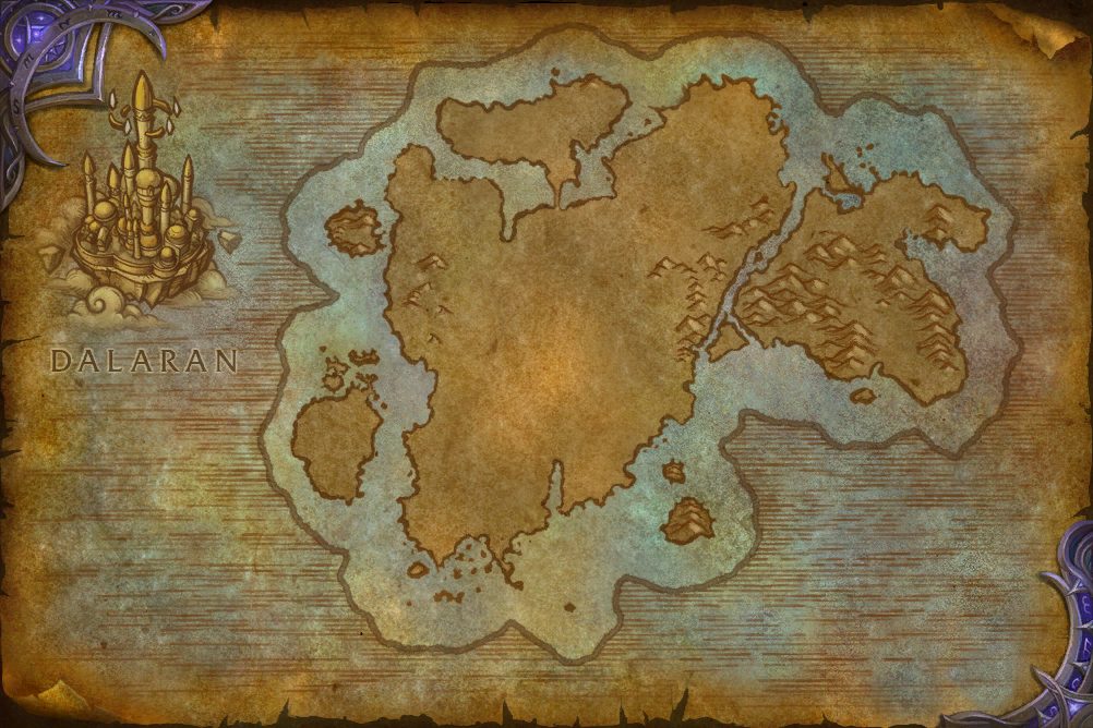 Broken Shore zone map
