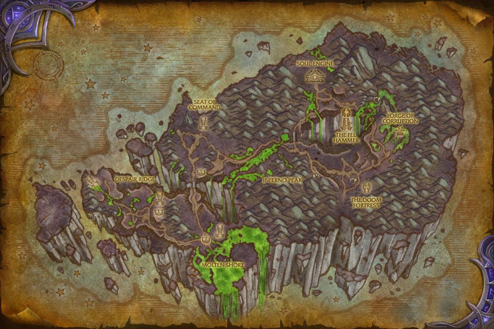 Mardum, the Shattered Abyss zone map