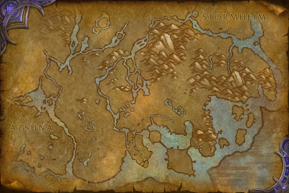 Suramar zone map