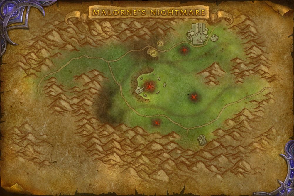 Malorne's Nightmare zone map
