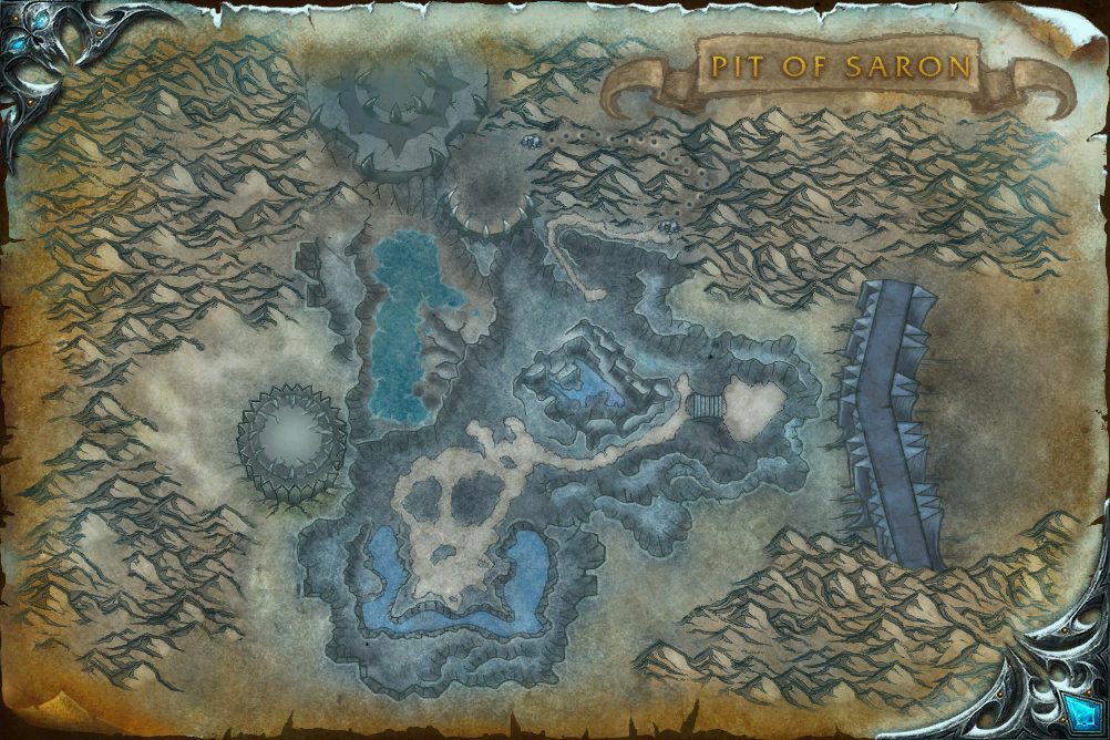Pit of Saron zone map