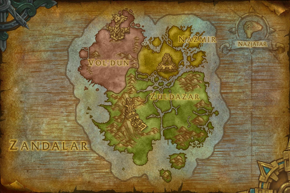 Zandalar map