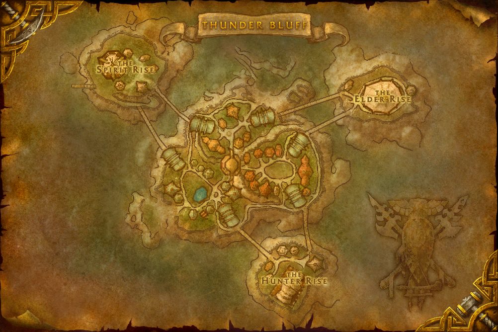 Thunder Bluff zone map