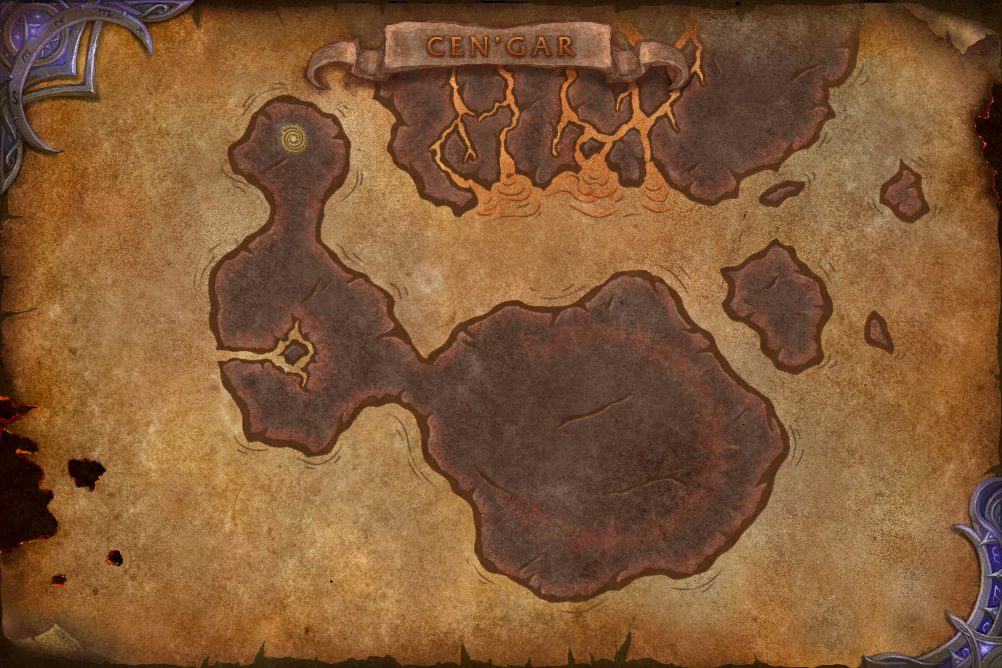 Invasion Point: Cen'gar zone map