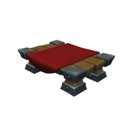 Covered Wooden Table