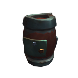 Rust-Plated Storage Barrel