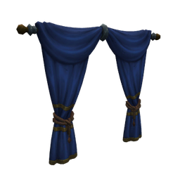 Tied-Open Folk Curtains