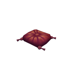 Small Red Suramar Seat Cushion