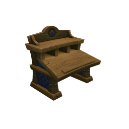 Worker's Wooden Desk