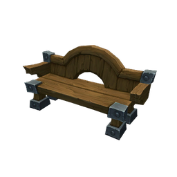 Arched Wooden Bench