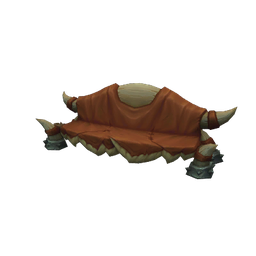 Wide Hide-Covered Bench