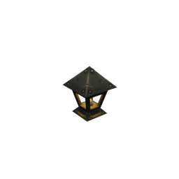 Hooded Iron Lantern