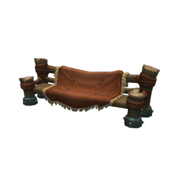 Hide-Covered Bench