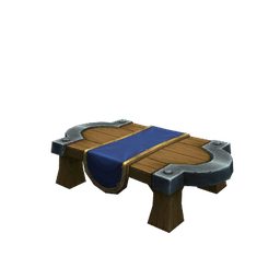Covered Wooden Desk
