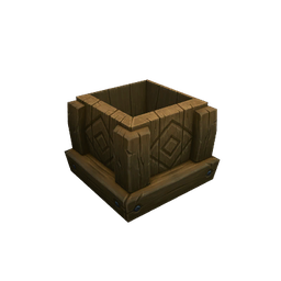 Open Sturdy Wooden Crate